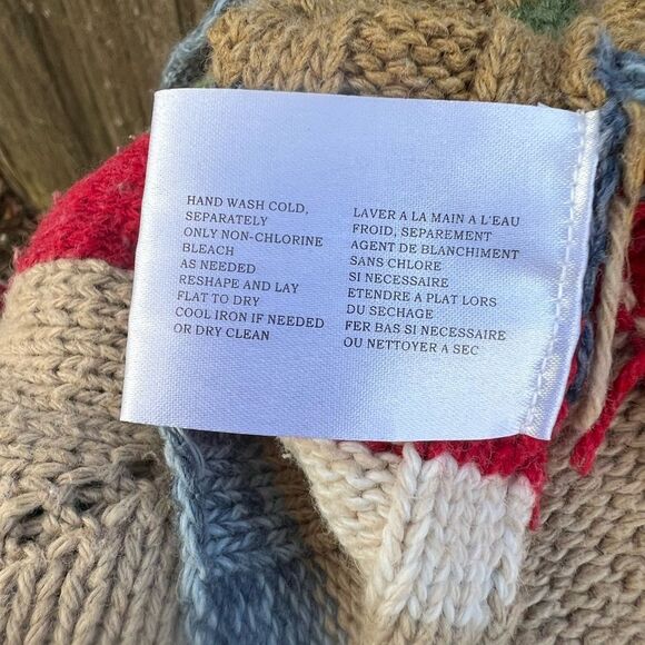 David Brooks Colorful Argyle Knit Sweater Size XL - Picture 8 of 9